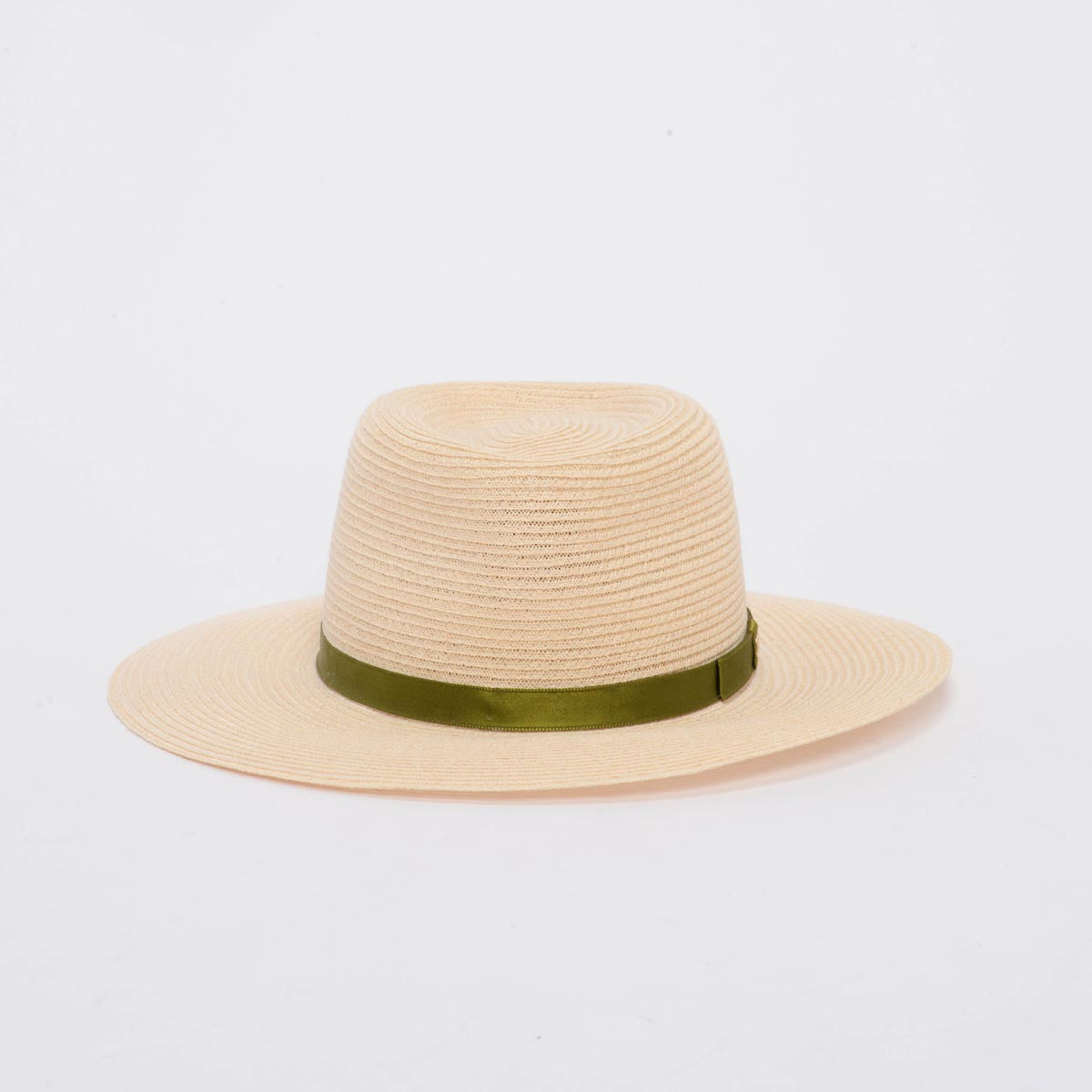 Chanel Ivory Abaca Straw CC Ribbon Panama Hat