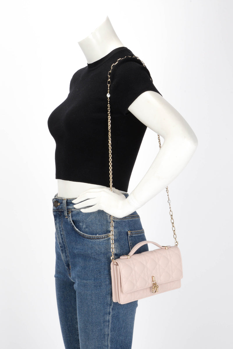 Dior Pale Pink Cannage My Dior Mini Bag