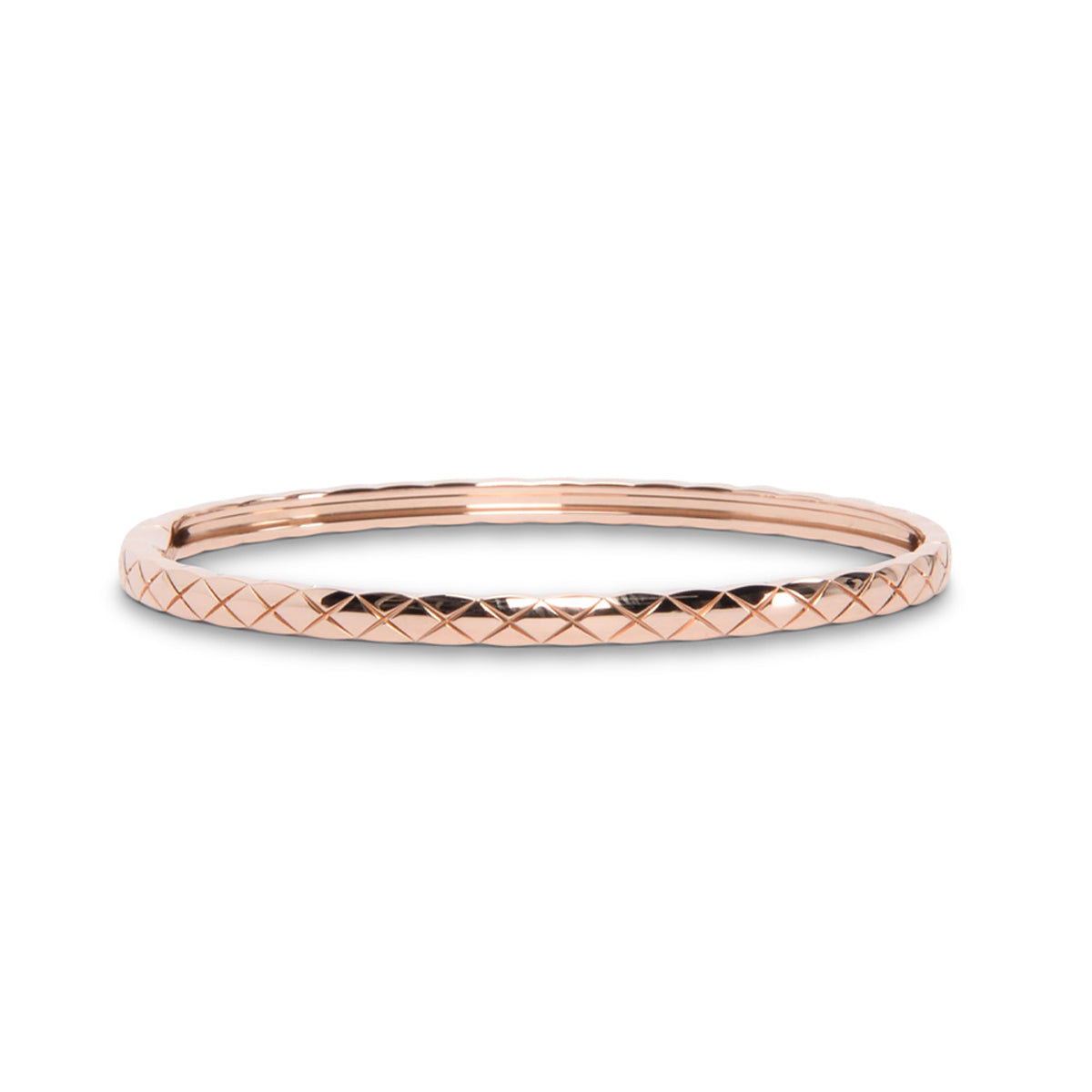 Chanel 18k Rose Gold Coco Crush Mini Bracelet