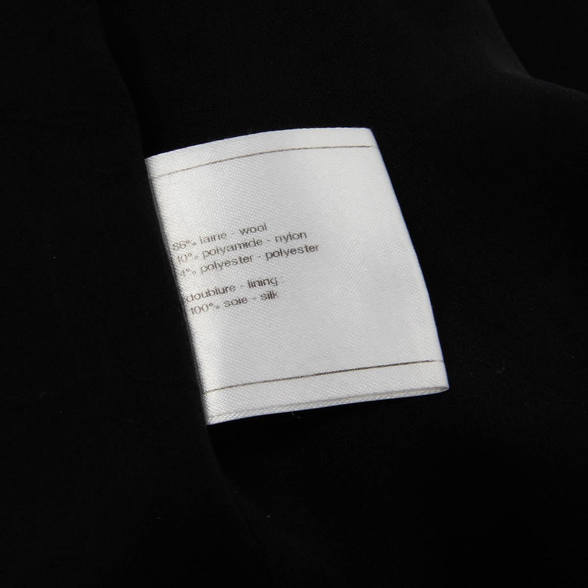 Chanel Black Boucle Tweed Single Breasted Blazer FR 50