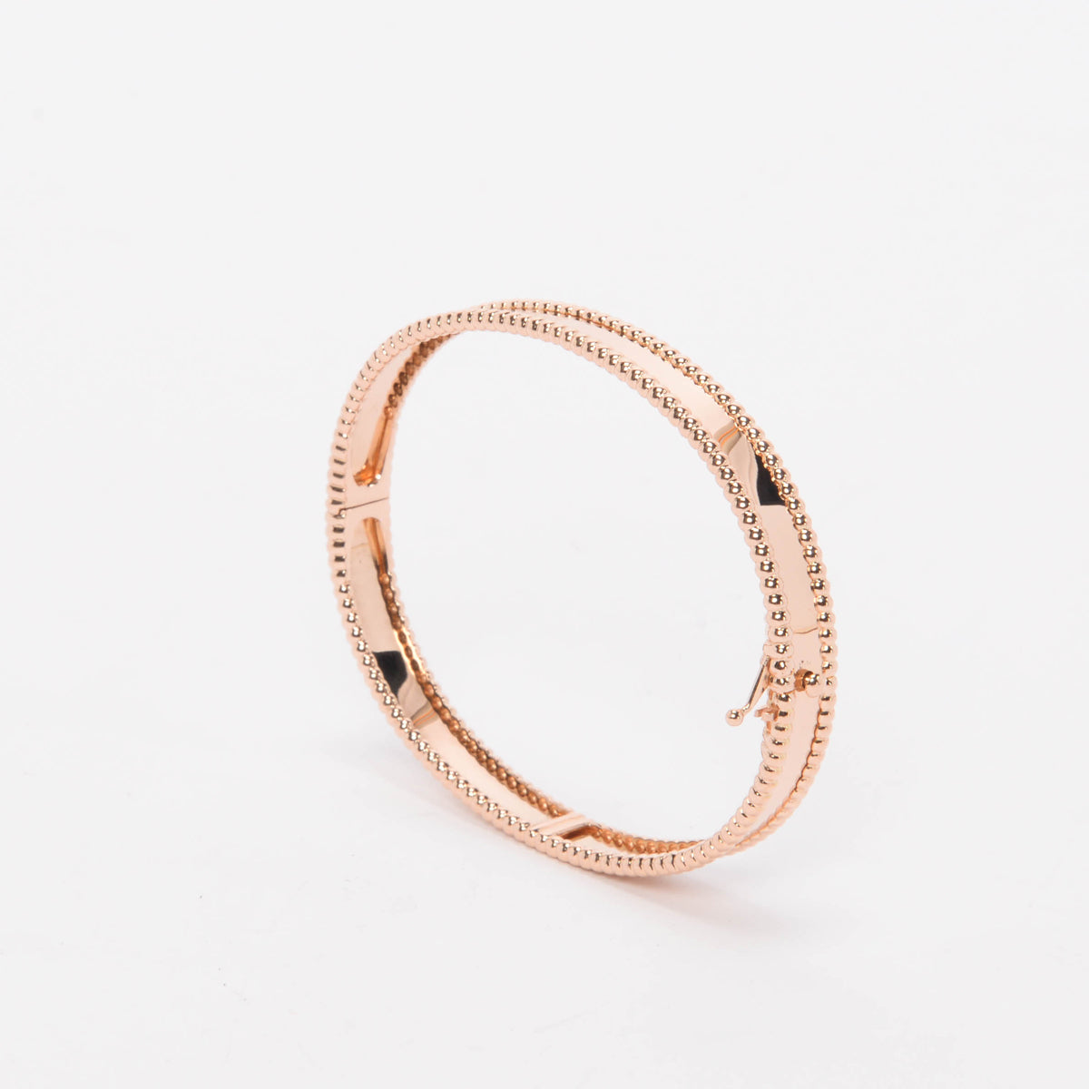 Van Cleef & Arpels 18k Rose Gold Perlee Signature Bracelet