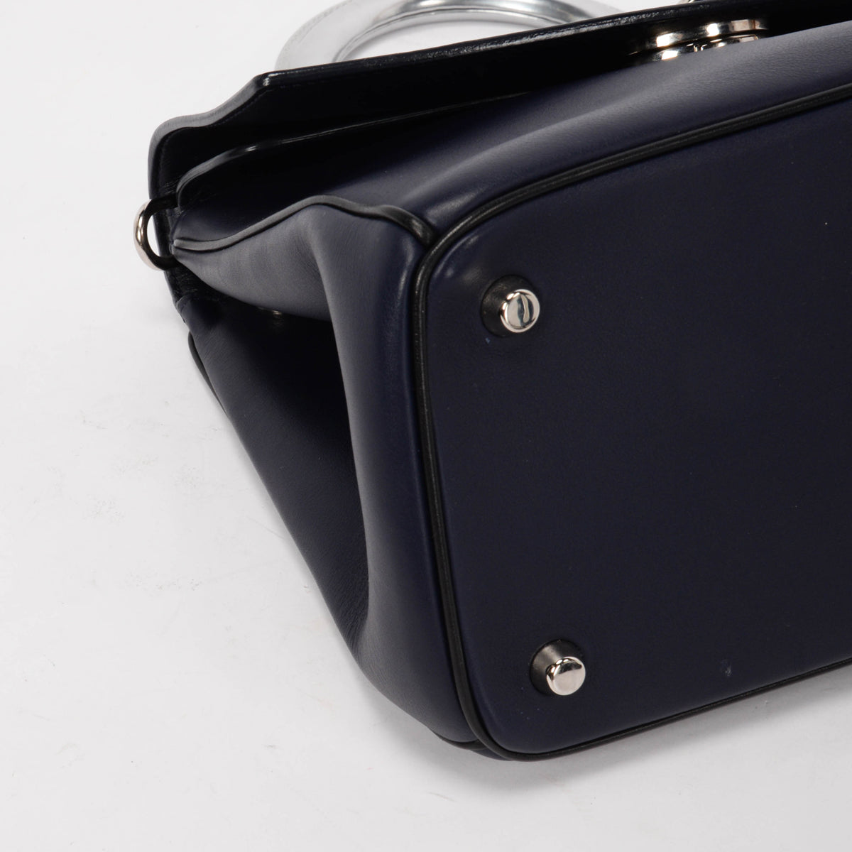 Dior Deep Blue Calfskin Dior Be Small Flap Bag