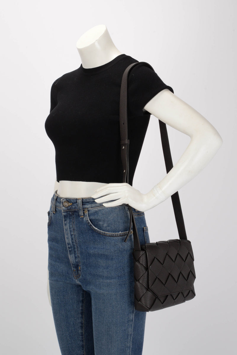 Bottega Veneta Fondant Grained Intrecciato Small Diago Bag