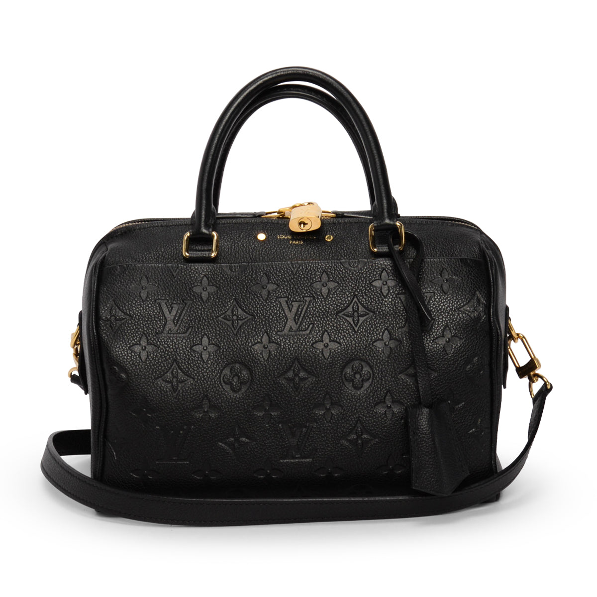 Louis Vuitton Black Empreinte Speedy Bandouliere 25