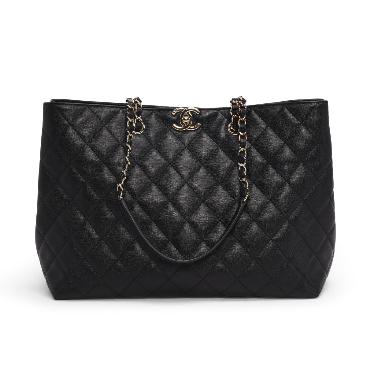 Chanel Black Quilted Caviar Timeless CC Tote