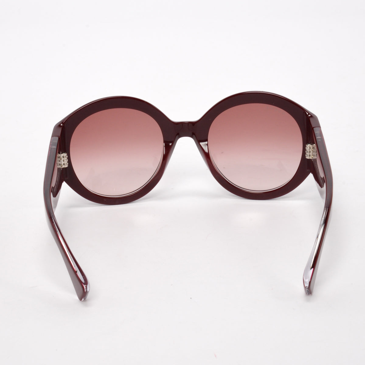 Gucci Rosso Ancora Round Frame Sunglasses