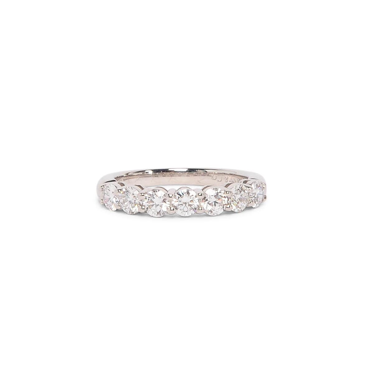 Tiffany & Co Platinum & Diamond Forever Band Ring