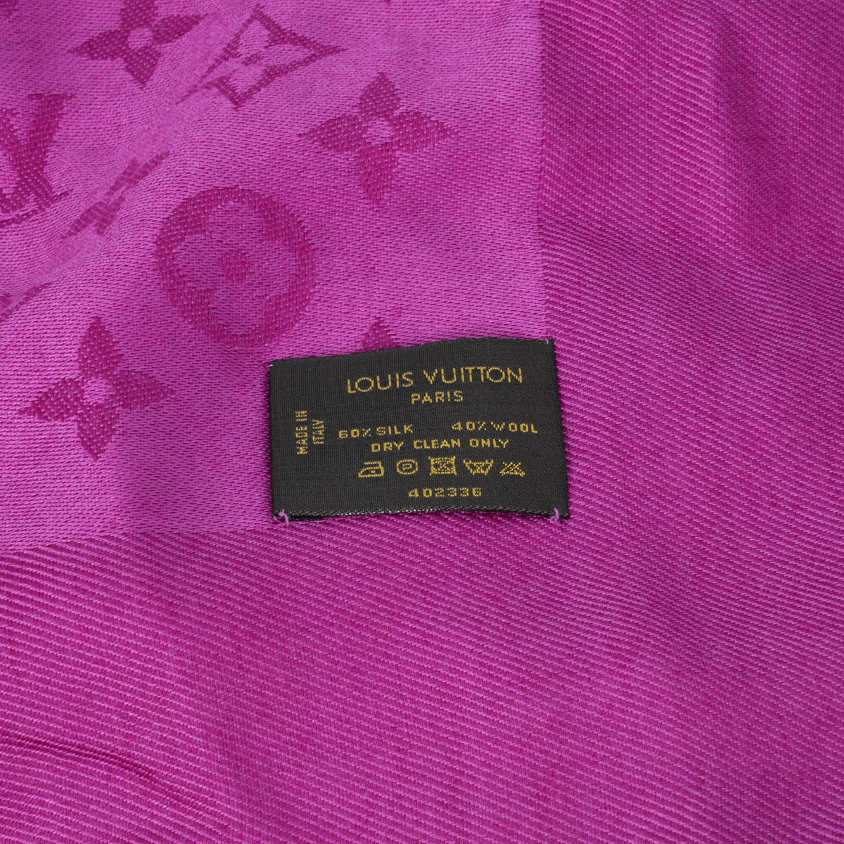 Louis Vuitton Purple Monogram Classic Shawl