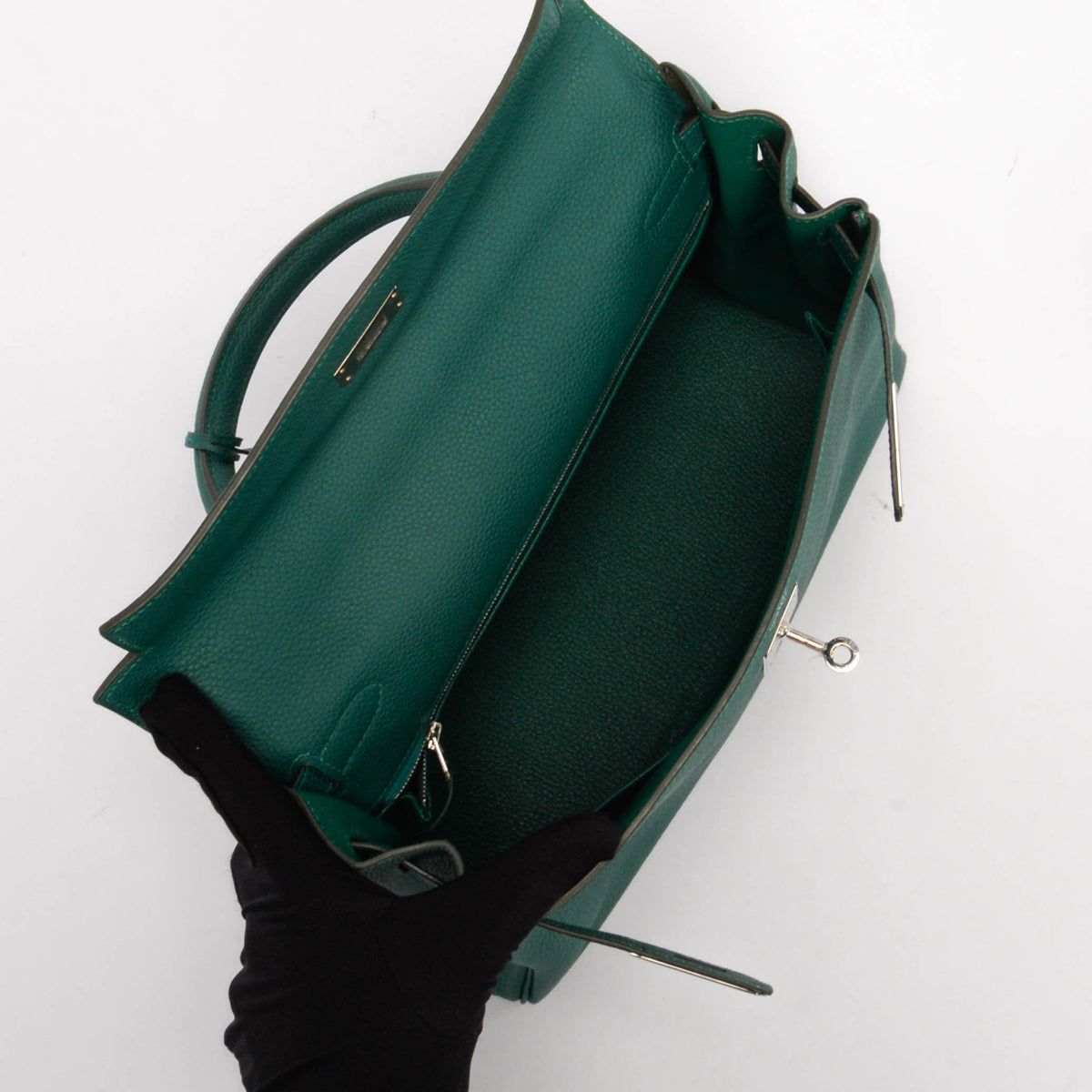 Hermes Malachite Togo Kelly 32 PHW