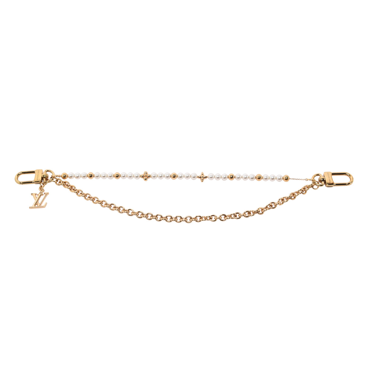 Louis Vuitton Gold Pearl River Bag Charm