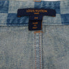 Louis Vuitton Blue Denim Damier Jeans FR 34 - Blue Spinach