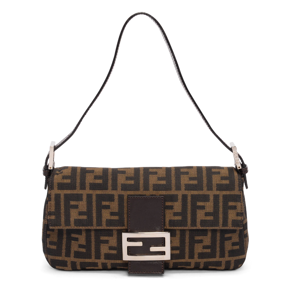 Fendi Tobacco Zucca Canvas Baguette Bag