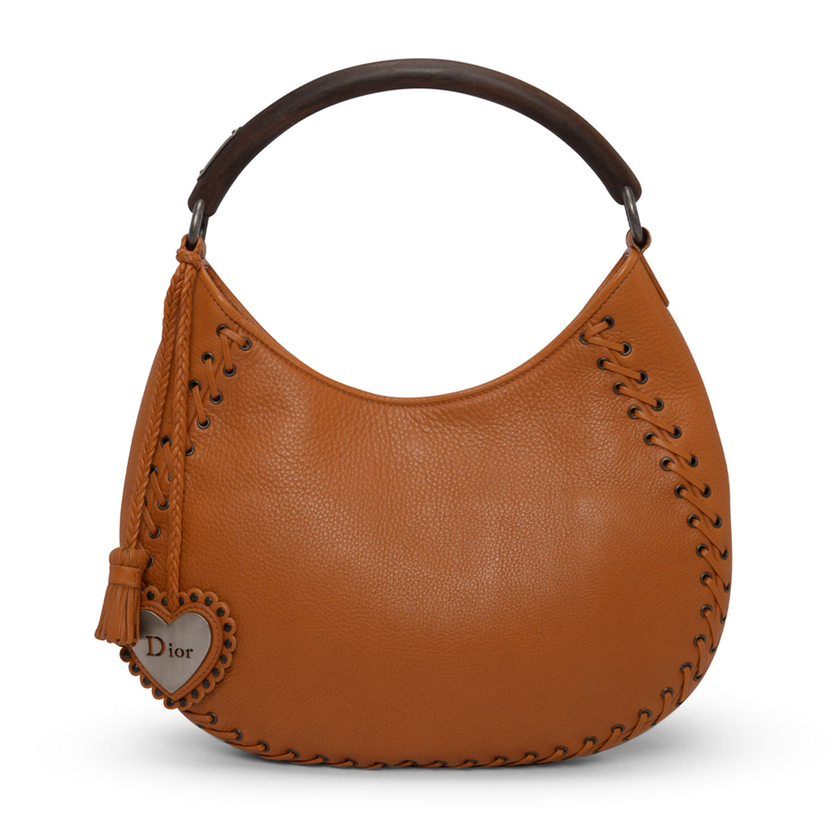 Dior Tan Grained Calfskin Ethnic Hobo Bag