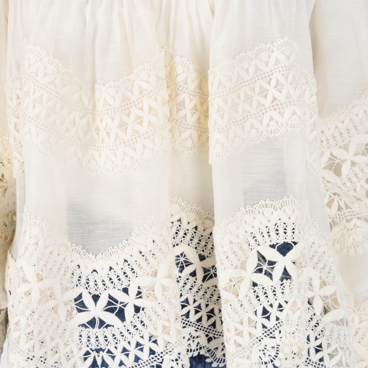 Zimmermann Ivory Postcard Embroidered Blouse OP