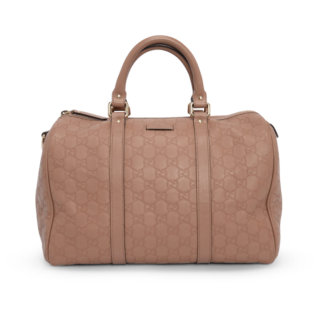 Gucci Rose Guccissima Leather Medium Joy Boston Bag