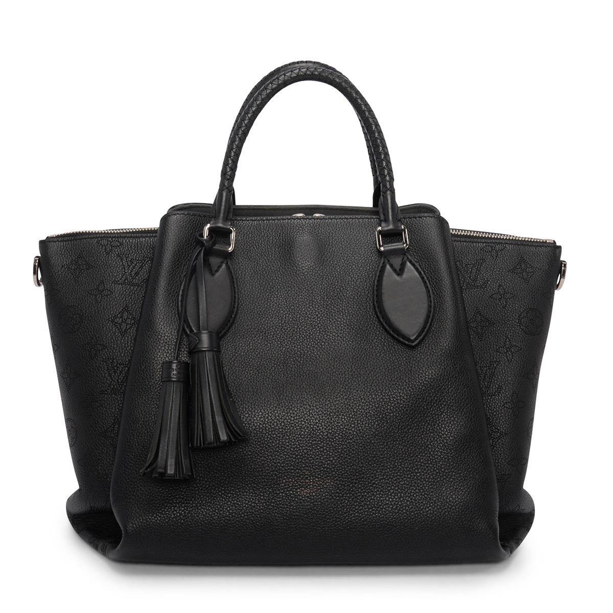 Louis Vuitton Black Mahina Calfskin Haumea Bag