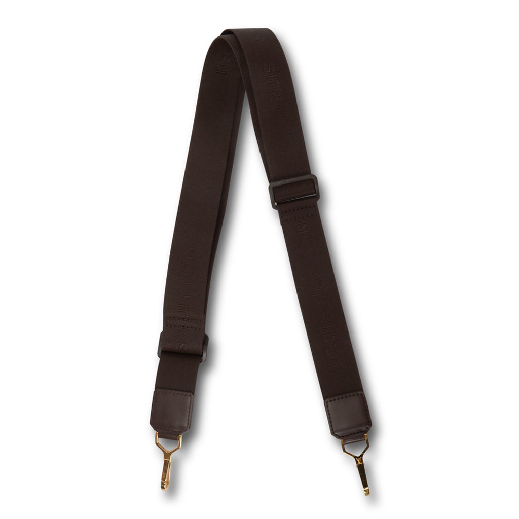 Louis Vuitton Brown Nylon Twill Logo Adjustable Bag Strap