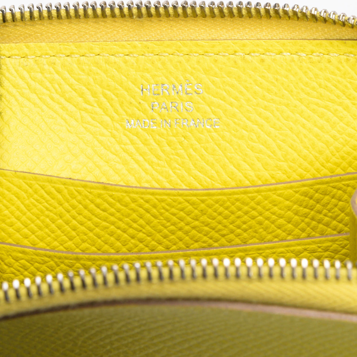 Hermes Lime Epsom Azap Mini Wallet