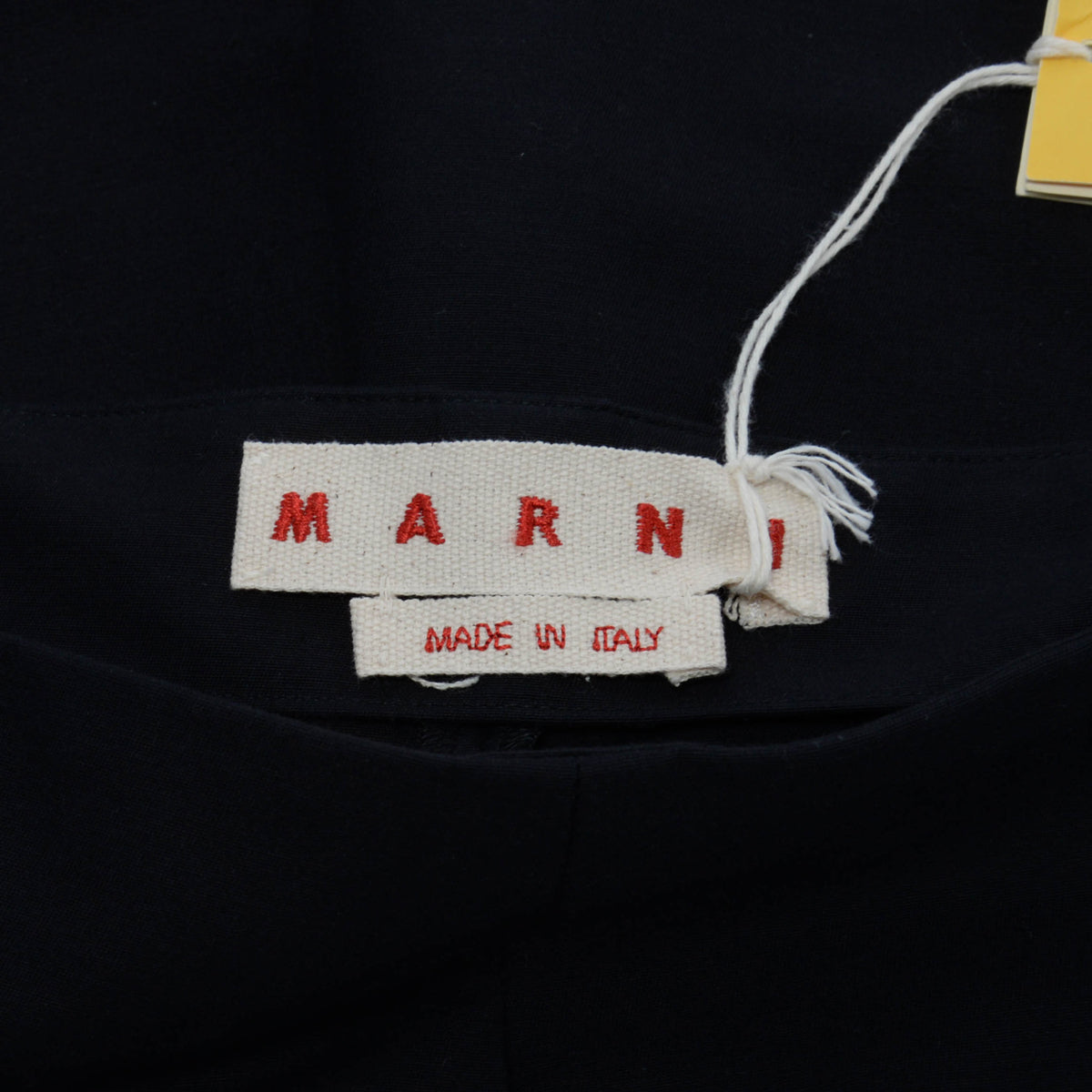 Marni Black Cotton Cady Cropped Pants IT 42