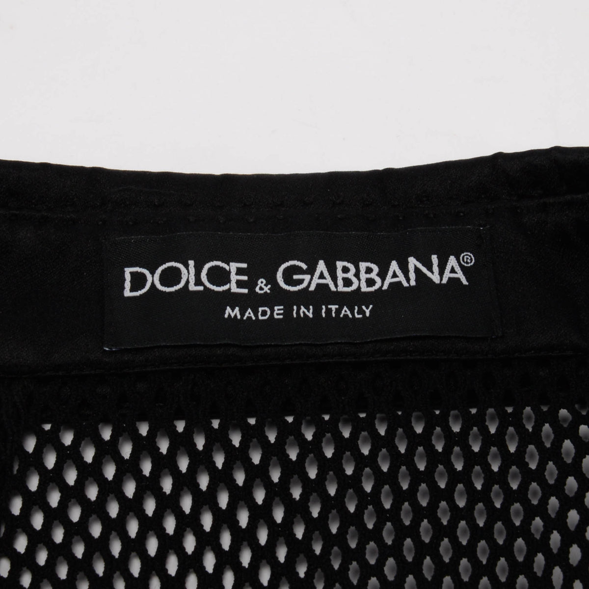 Dolce & Gabbana Black Mesh Fishnet Skirt Suit IT 40
