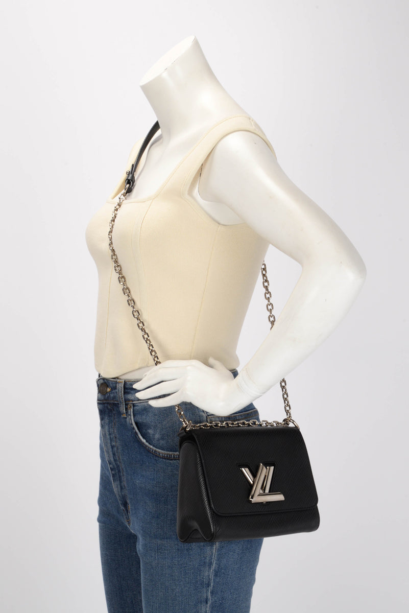 Louis Vuitton Black Epi Leather Twist PM Bag