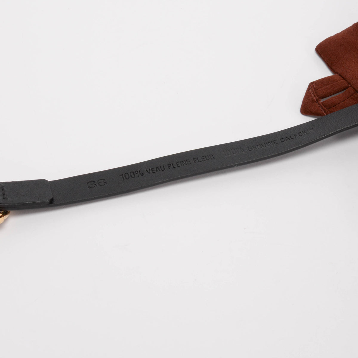 Chloe Rosewood Brown Crepe De Shine Paperbag Belted Pants FR38