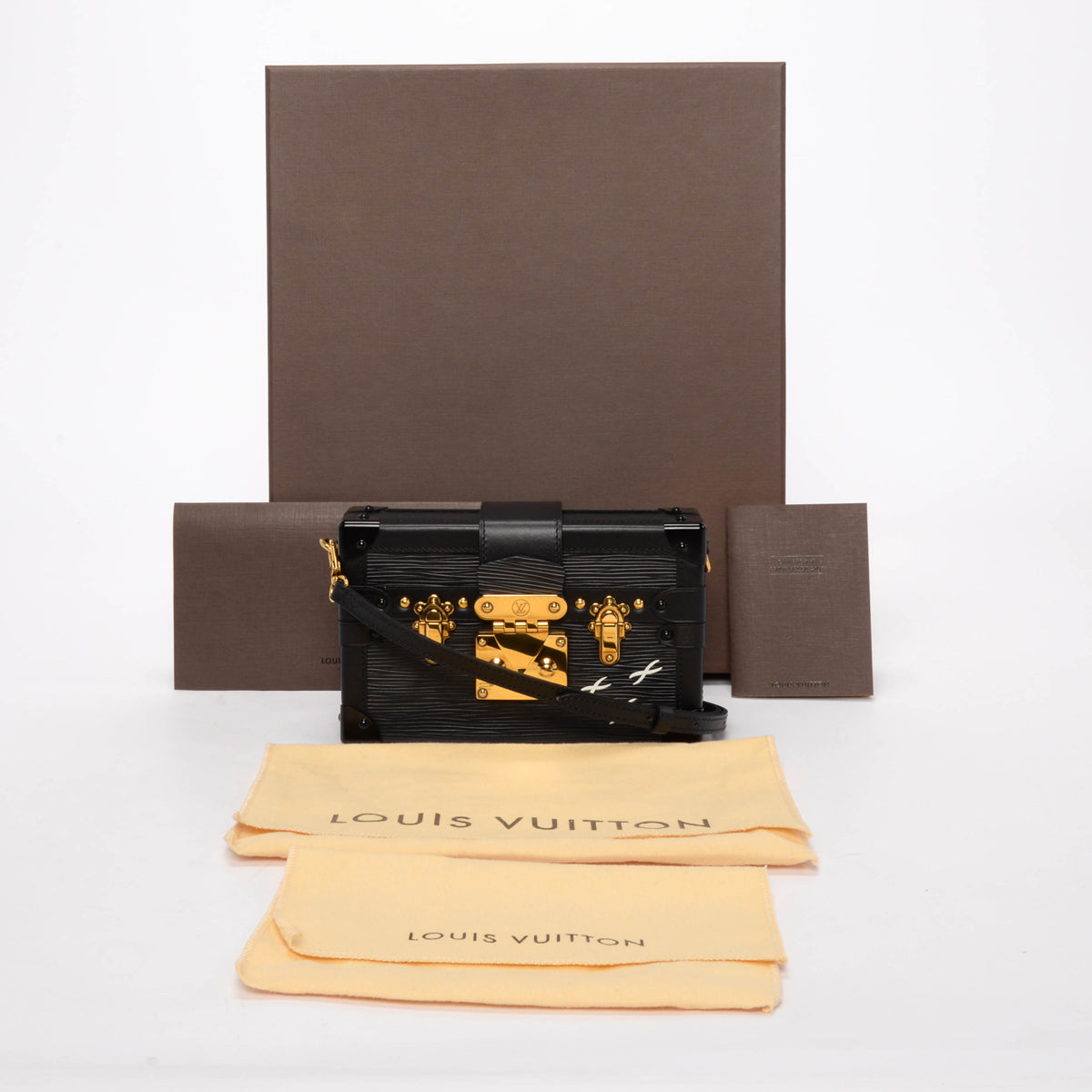 Louis Vuitton Black Epi Leather Petite Malle