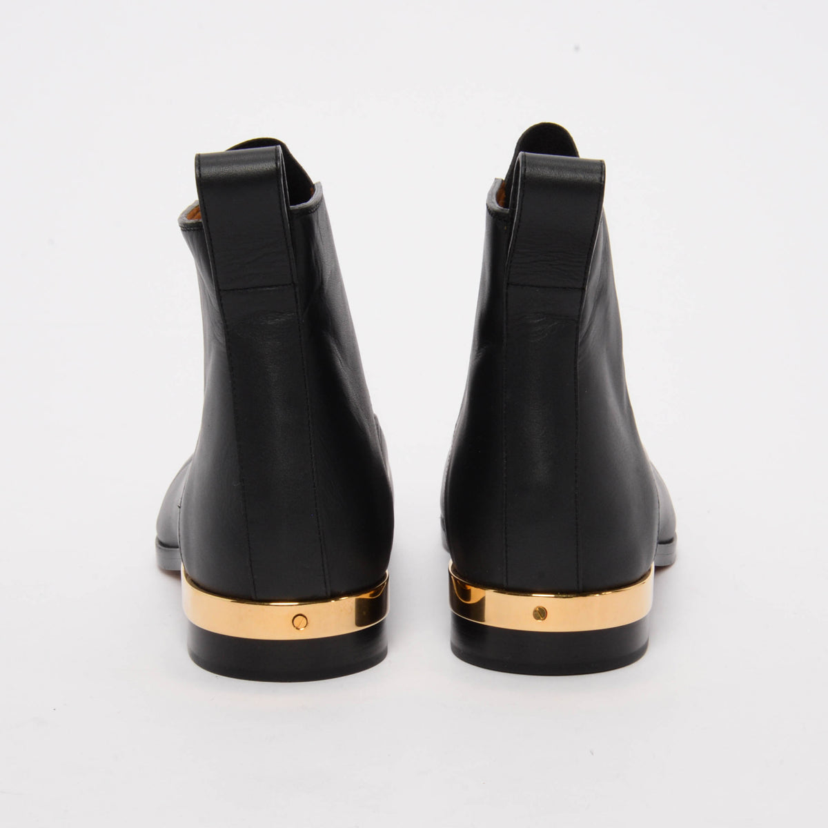 Chloe Black Calfskin Drew Chelsea Ankle Boots 38.5