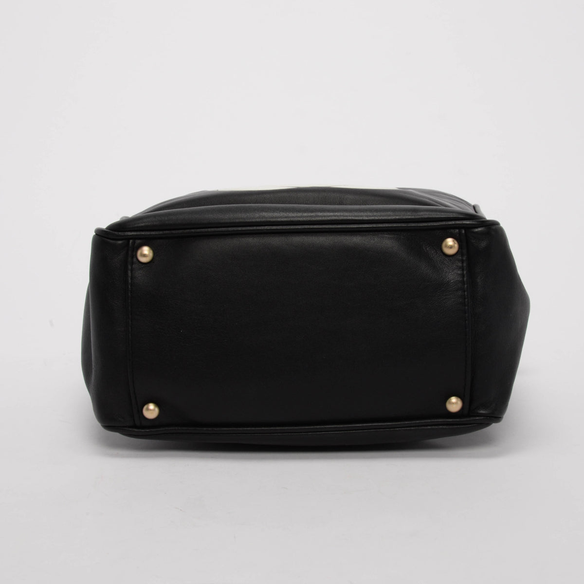 Chanel Black Lambskin Camellia Tote