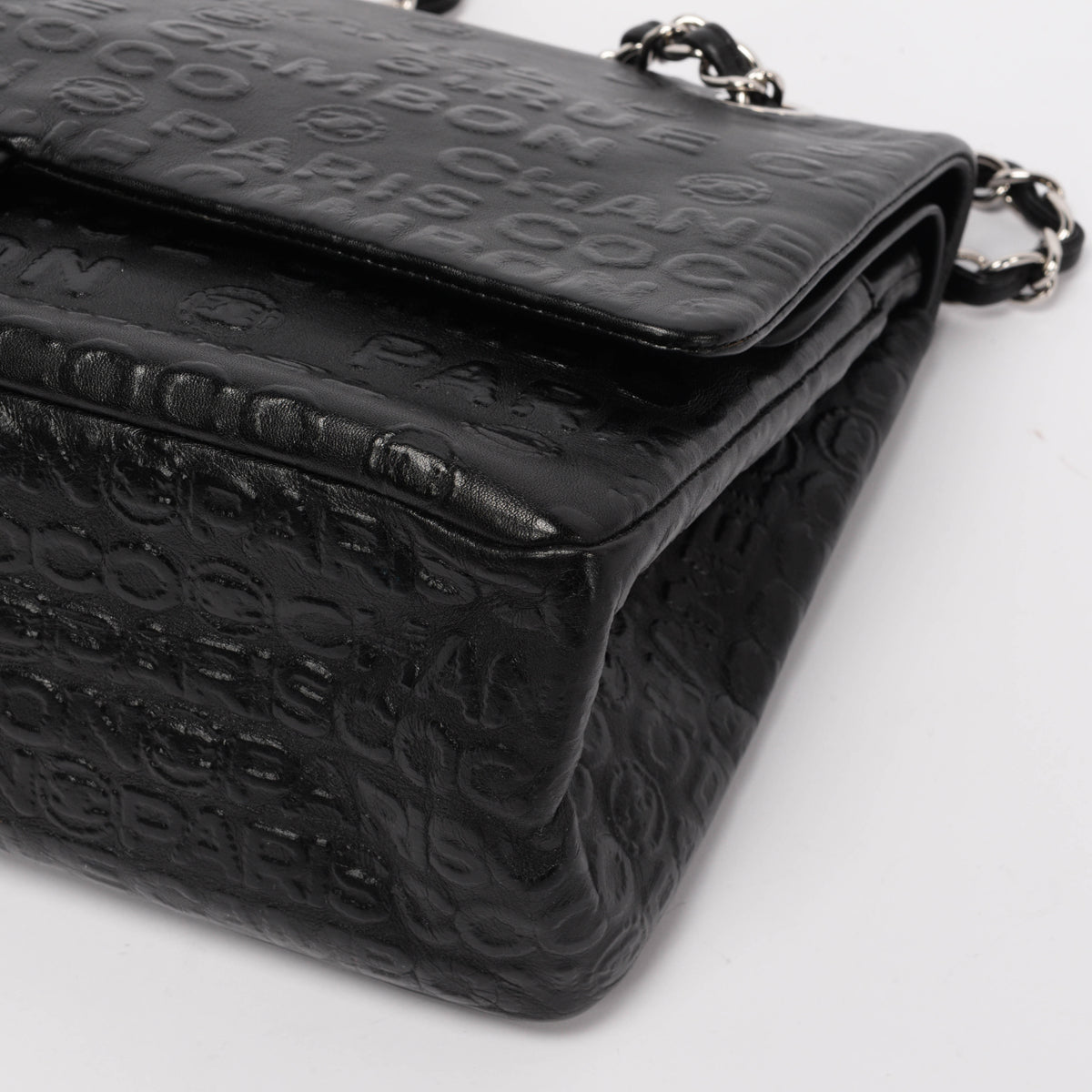 Chanel Black Unlimited Embossed Reissue 228 Flap Bag