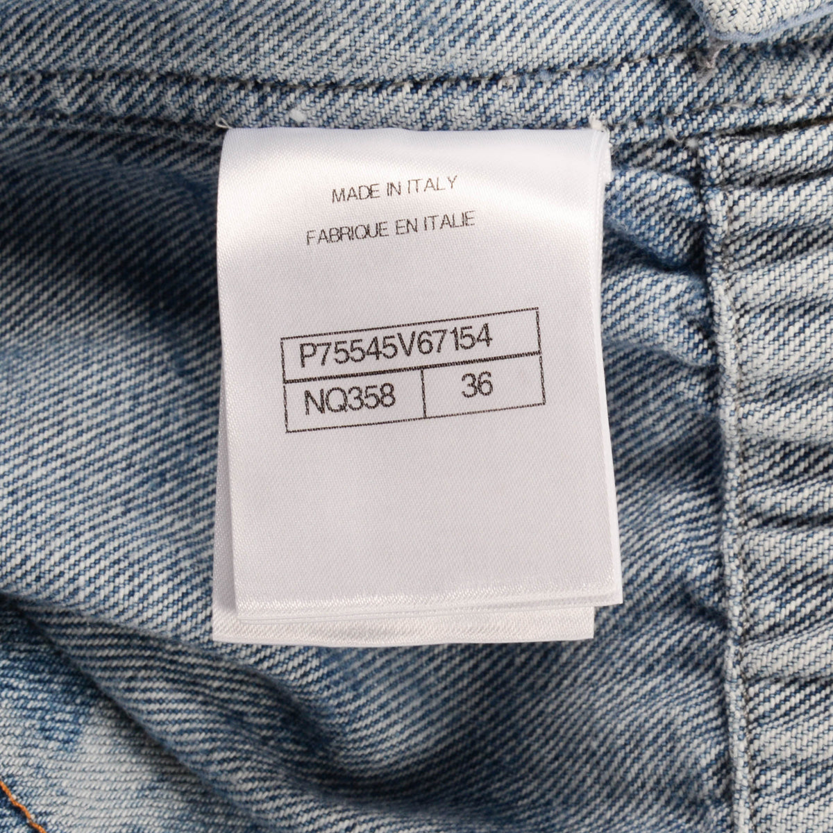 Chanel Light Blue Denim CC Double Breasted Jacket FR 36
