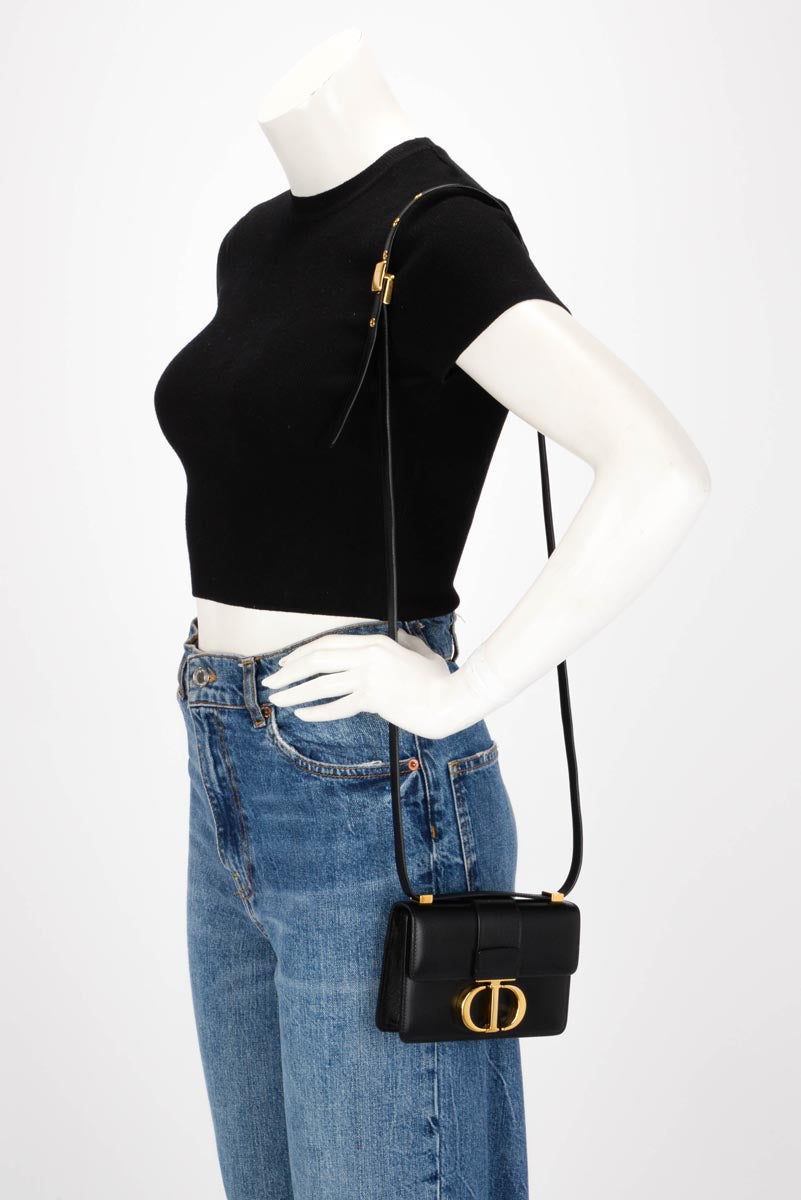 Dior Black Box Calf 30 Montaigne Micro Bag