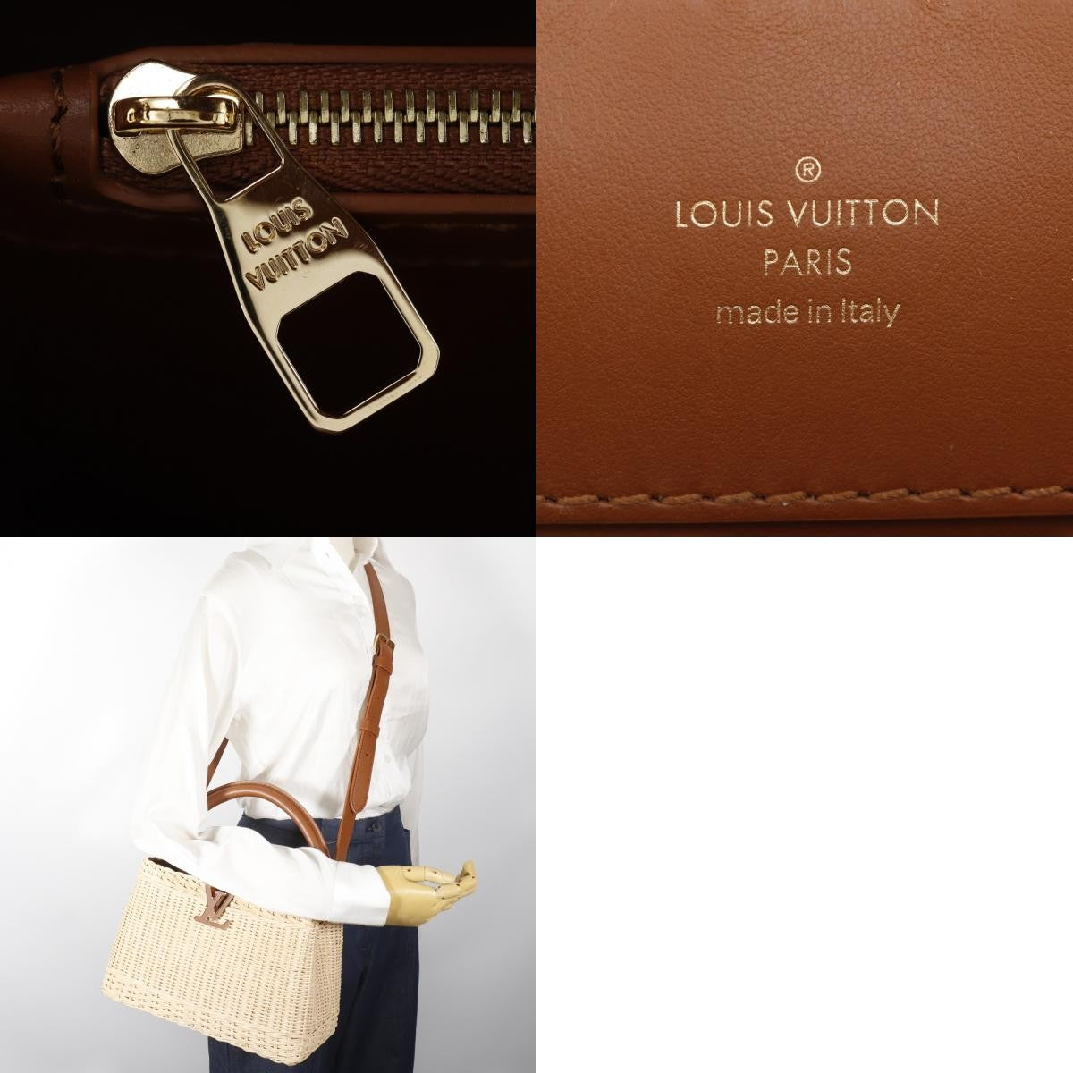 Louis Vuitton Brown Wicker Capucines BB