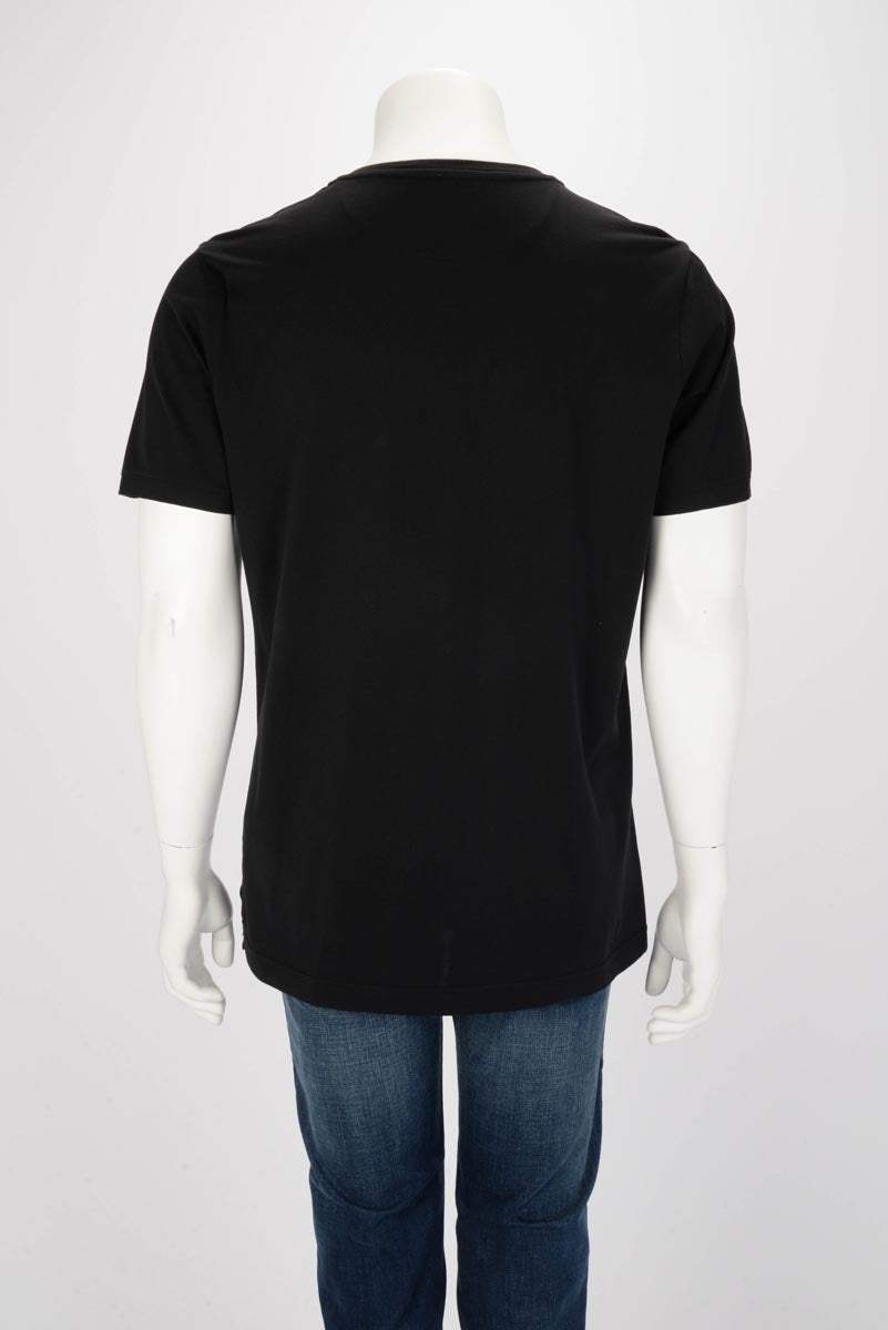 Fendi Black Cotton Bag Bugs T-Shirt 52