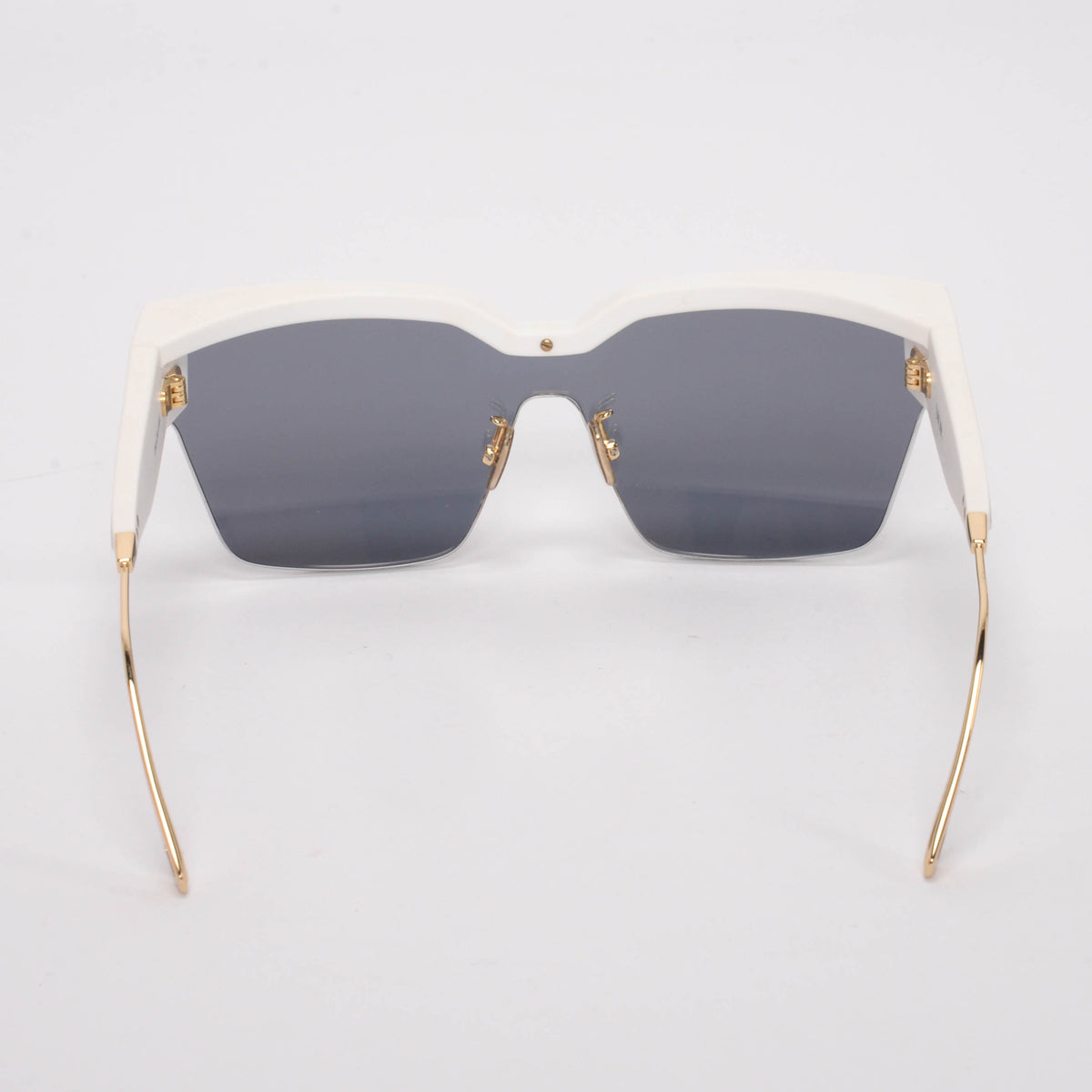 Dior White DiorClub Square Shield Sunglasses