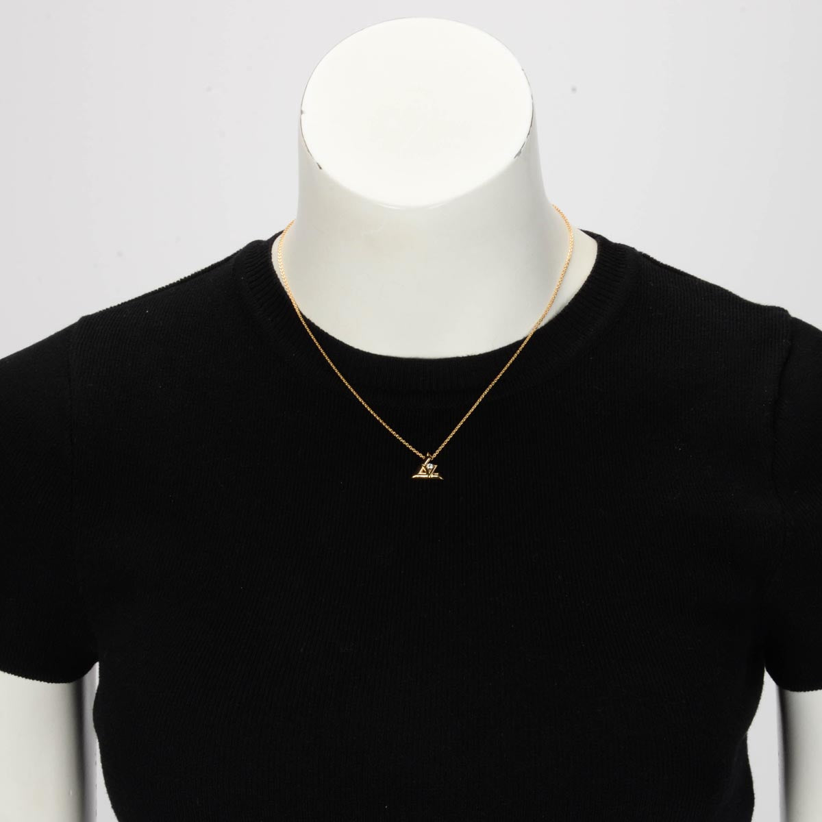 Louis Vuitton Yellow Gold & Diamond Small Volt One Necklace