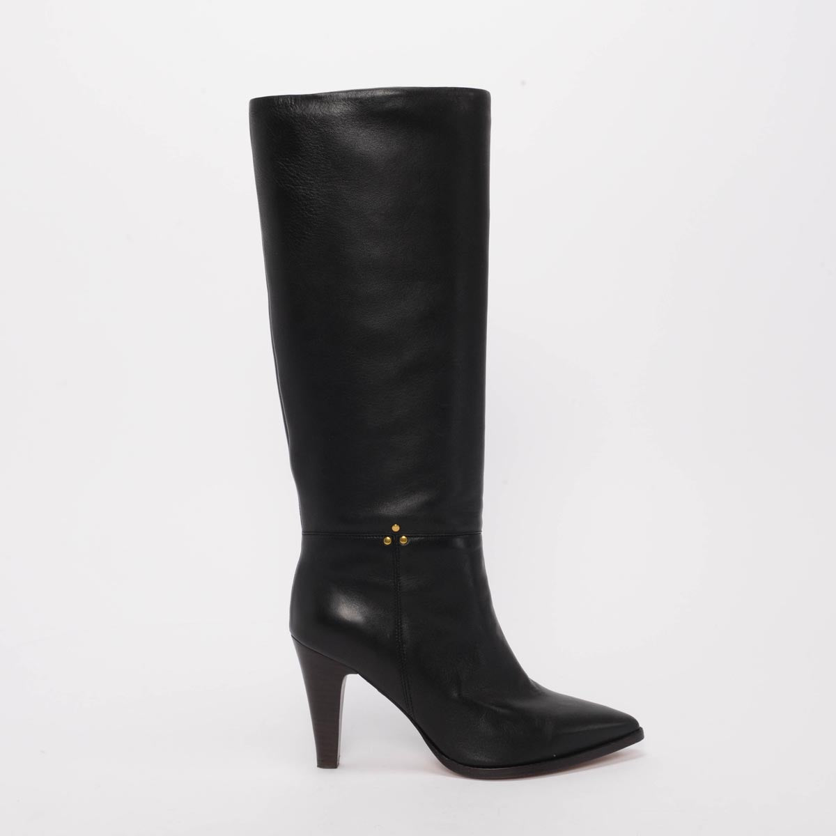 Jerome Dreyfuss Black Calfskin Long Boots 39