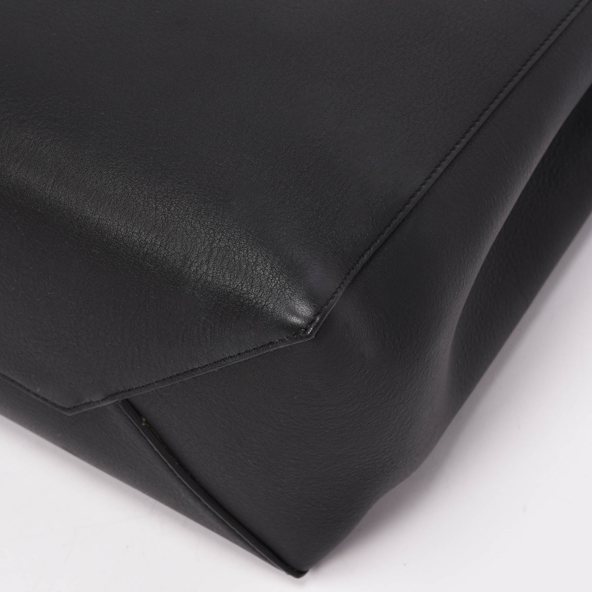 Celine Black Smooth Calf Vertical Cabas Tote