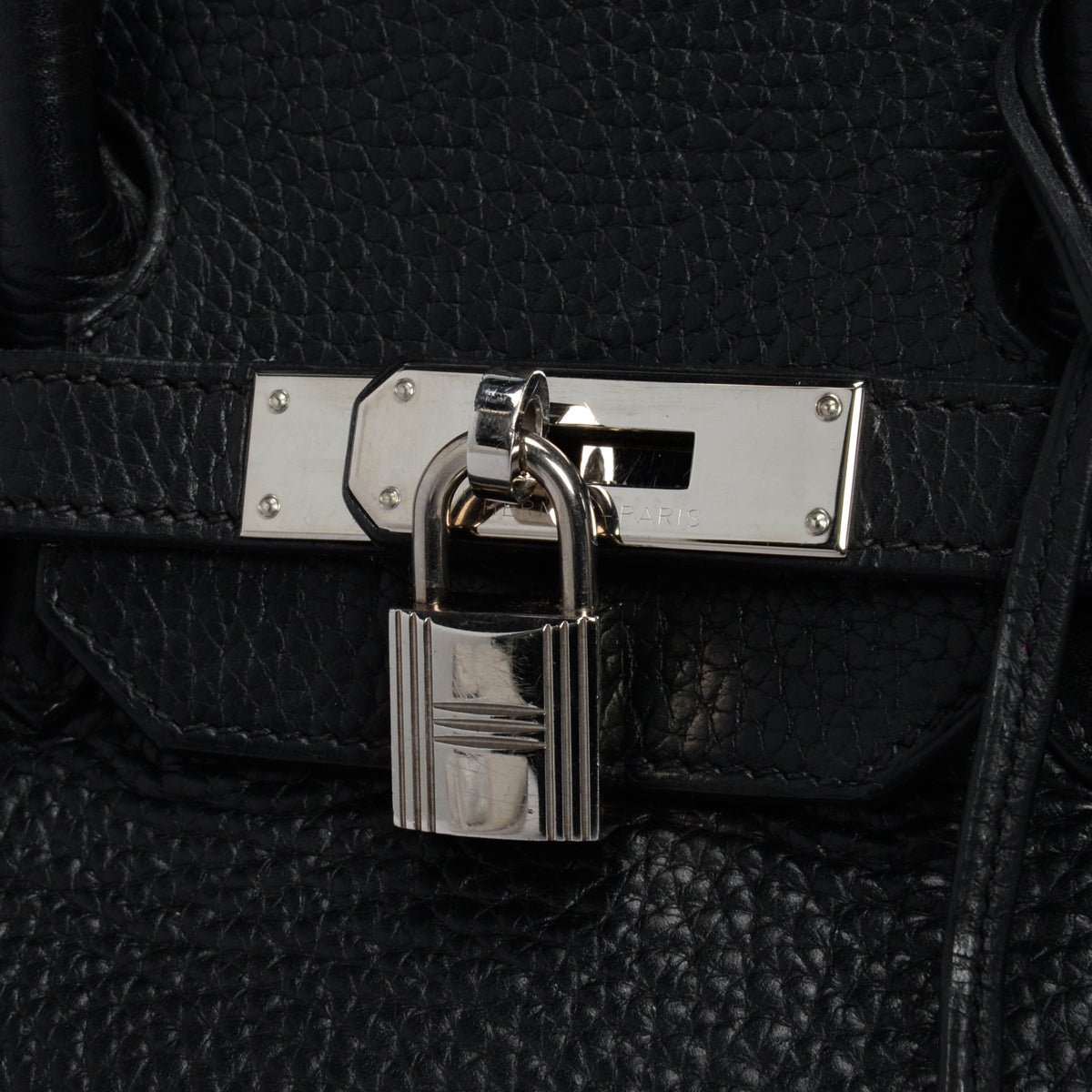 Hermes Black Clemence Birkin 35 PHW