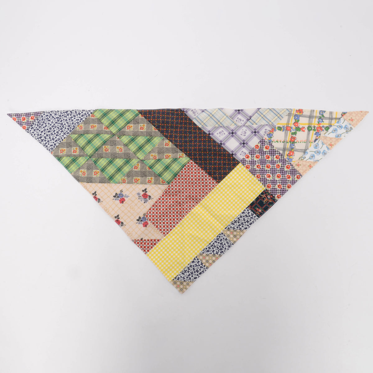 Miu Miu Multi Colour Cotton Liberty Patchwork Scarf