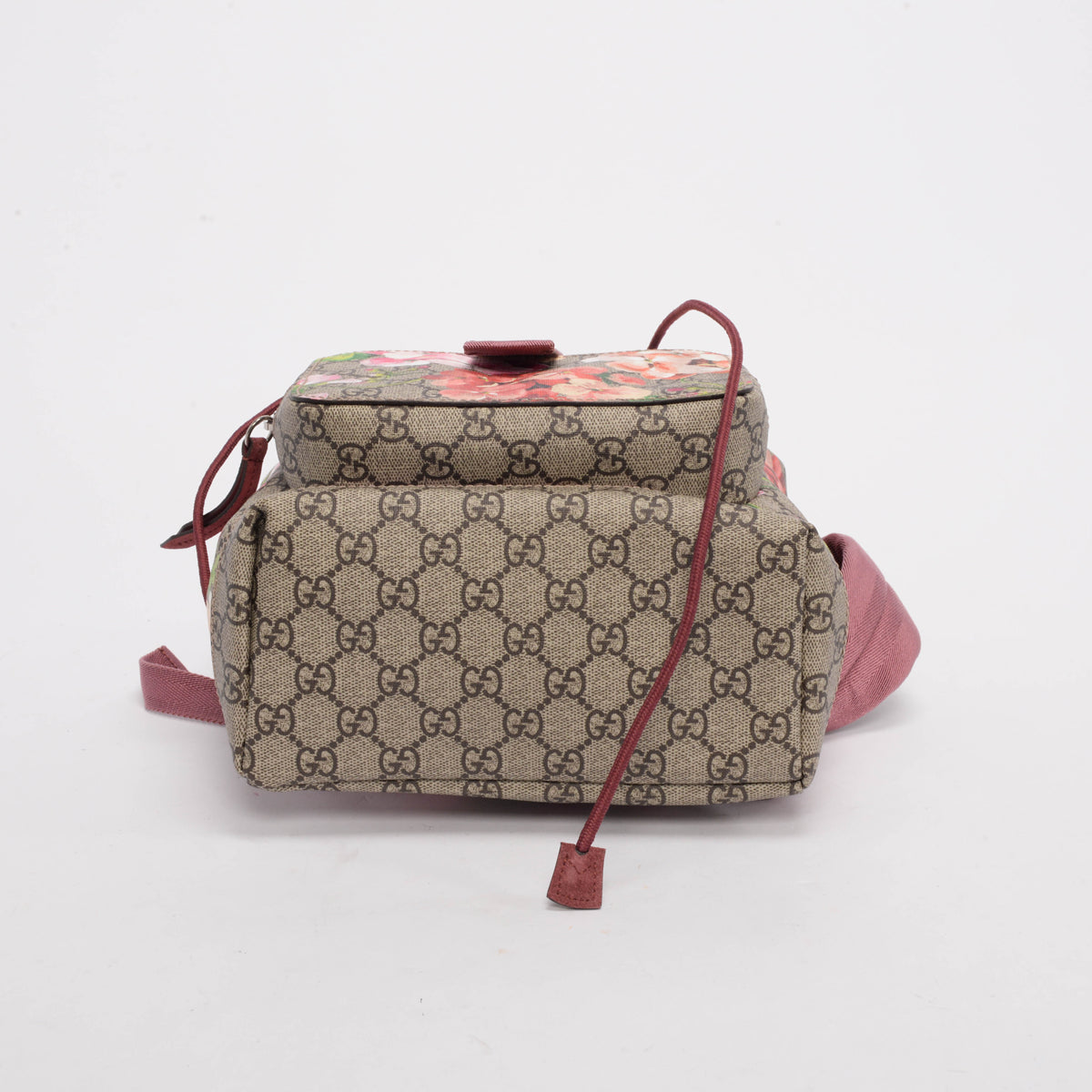 Gucci Dry Rose GG Supreme Blooms Small Buckle Backpack