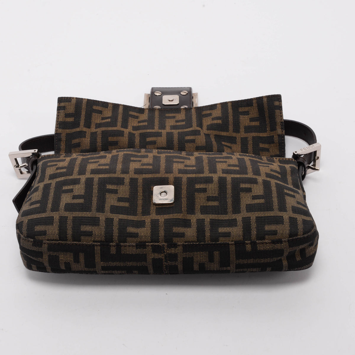 Fendi Tobacco Zucca Canvas Baguette Bag