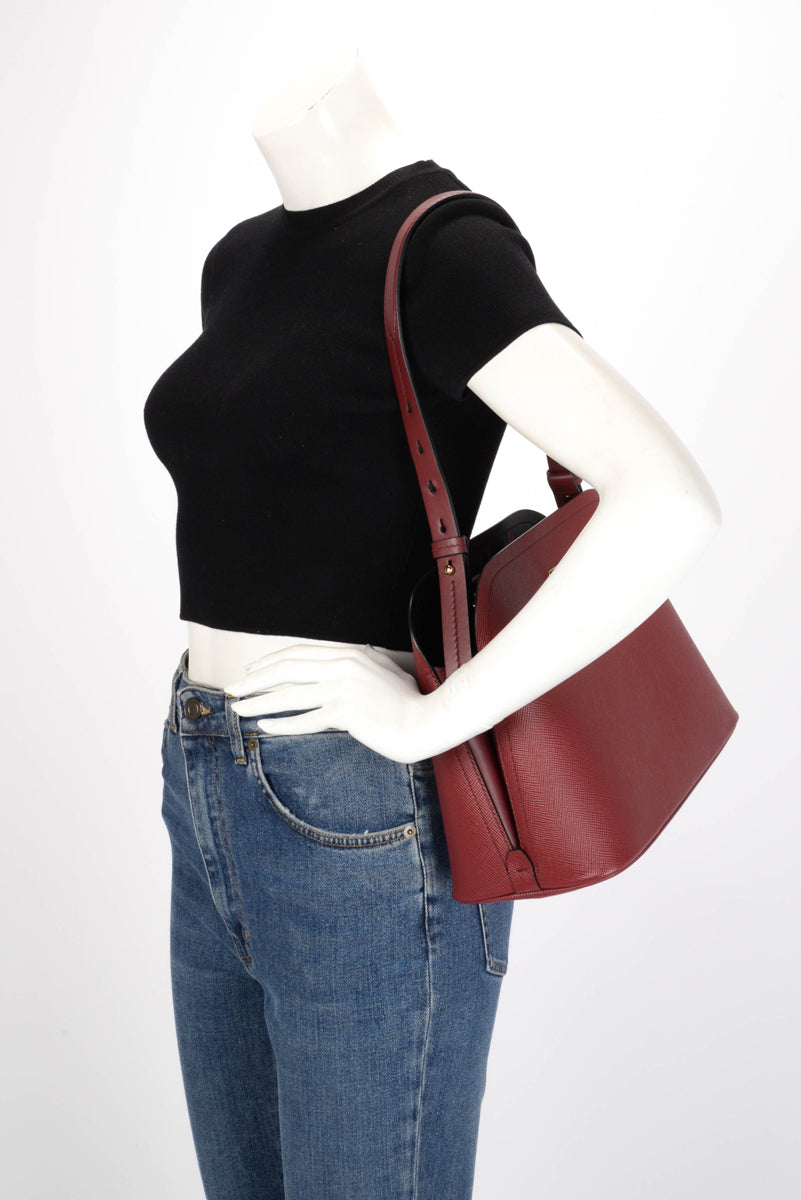 Prada Cerise Saffiano Matinee Bag