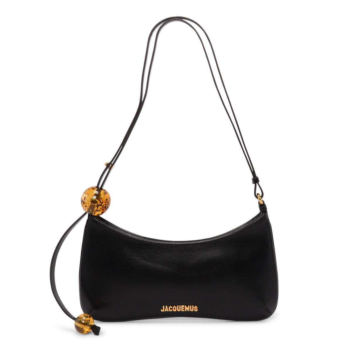Jacquemus Black Calfskin Le Bisou Perle Bag