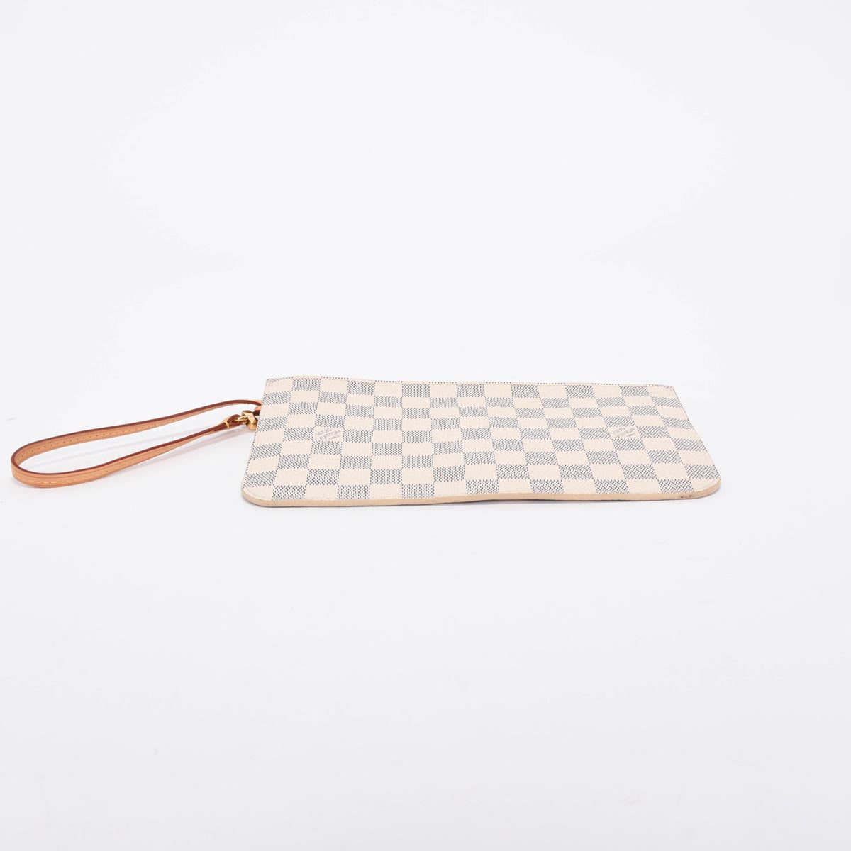 Louis Vuitton Rose Ballerine Damier Azur Neverfull Pouch