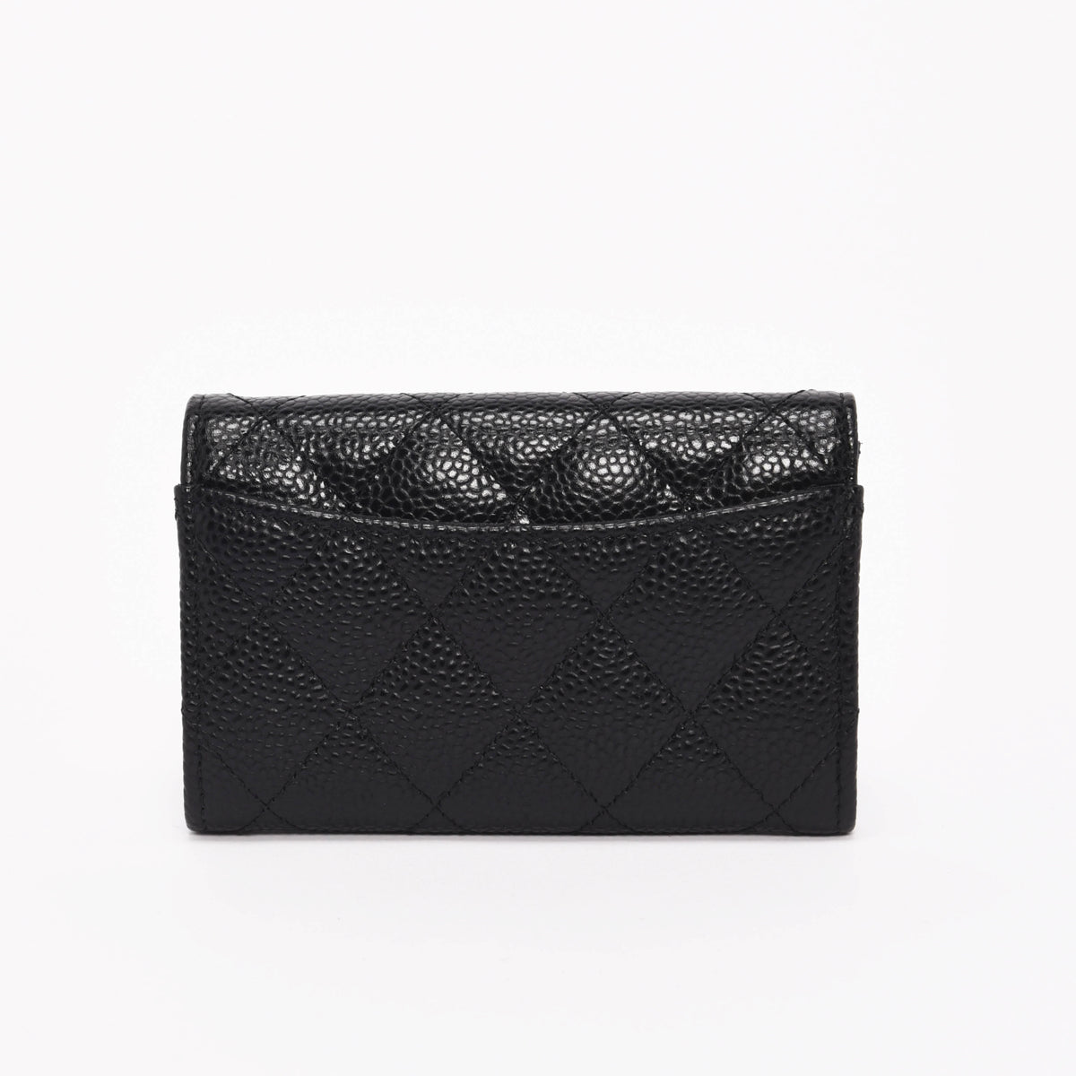 Chanel Black Caviar Classic Flap Card Holder