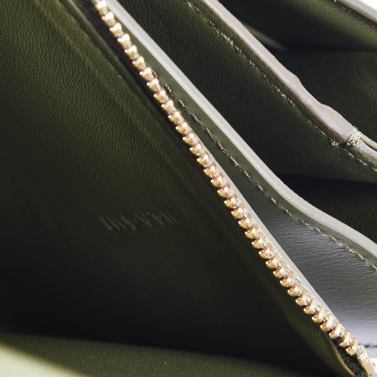 Celine Khaki Box Calf Classic Box Bag