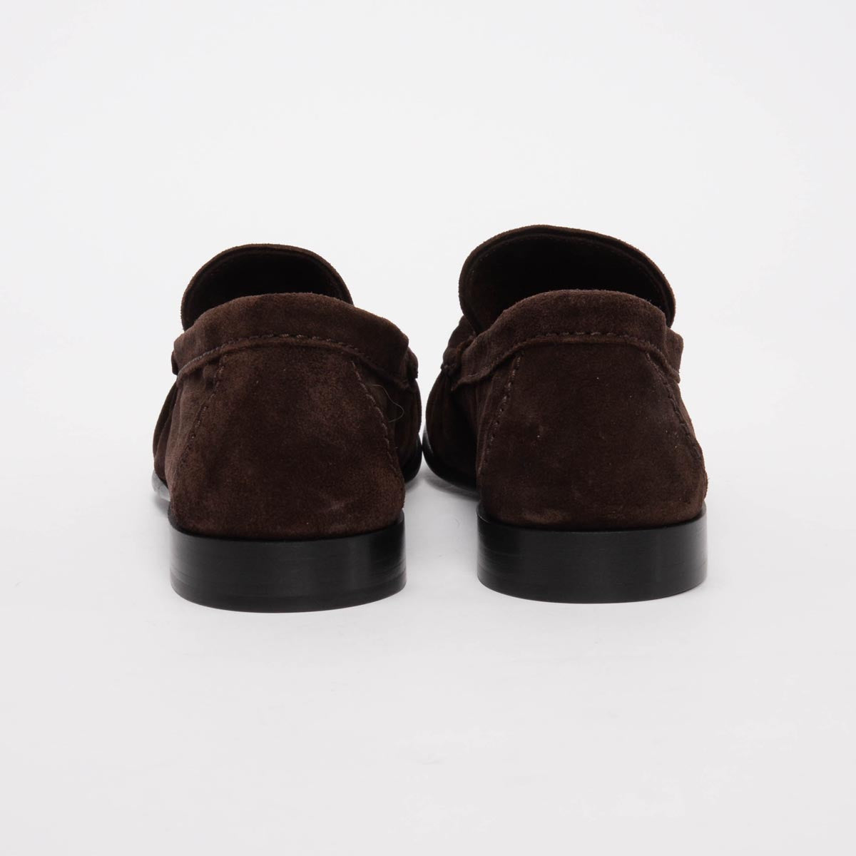 Miu Miu Dark Brown Suede Loafers 37.5