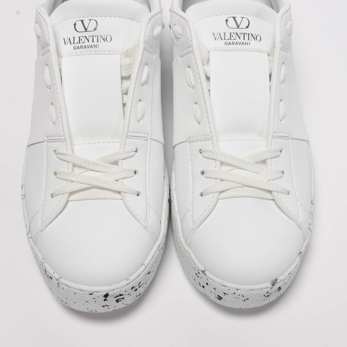 Valentino White Open For Change Sneakers 38