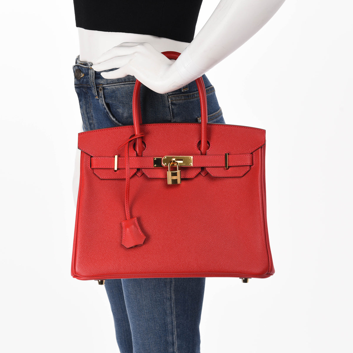 Hermes Rouge Casaque Epsom Birkin 30